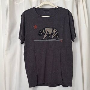 Marine Layer Charcoal Bear Graphic Short-Sleeve Tee
